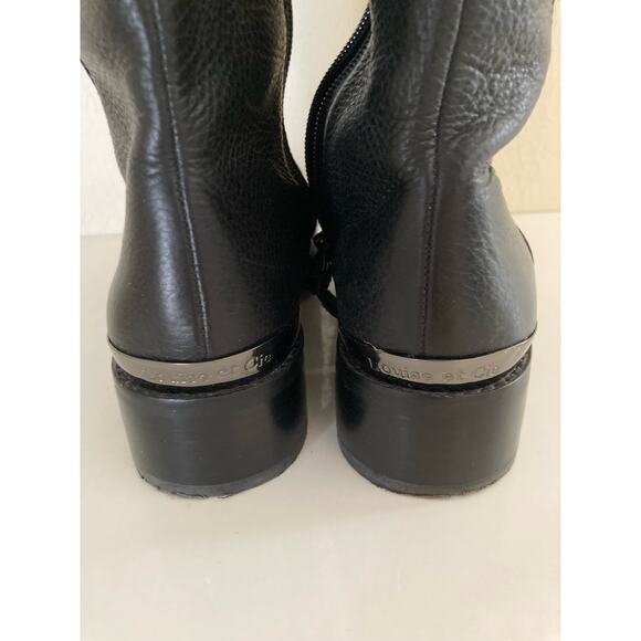 Louise Et Cie Women's Black Leather Boots Tall Riding Size 7.5M - Picture 6 of 11